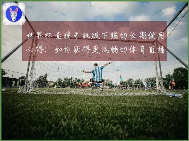 世界杯竞猜手机版下载的长期使用心得：如何获得更流畅的体育直播体验